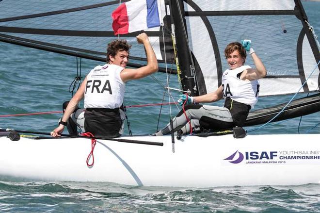 Louis Flament and Charles Dorange(FRA) - 2015 ISAF Youth Sailing World Championship © Christophe Launay